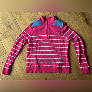 Vineyard Vines Women’s a pink and White Striped Shep Shirt size Small